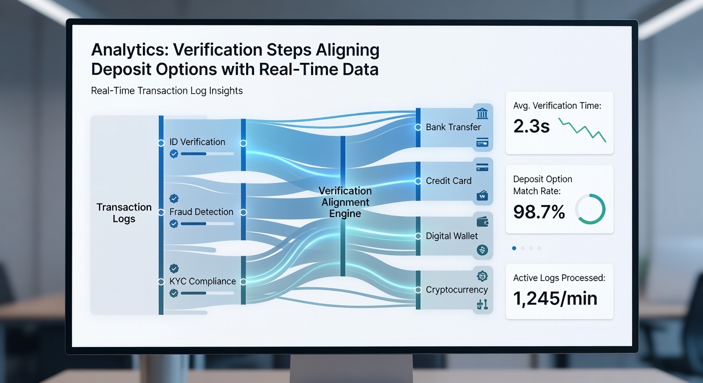 Visualisierung der Verknüpfung von Einzahlungsoptionen und Verifizierung in Live-Dealer-Sitzungen