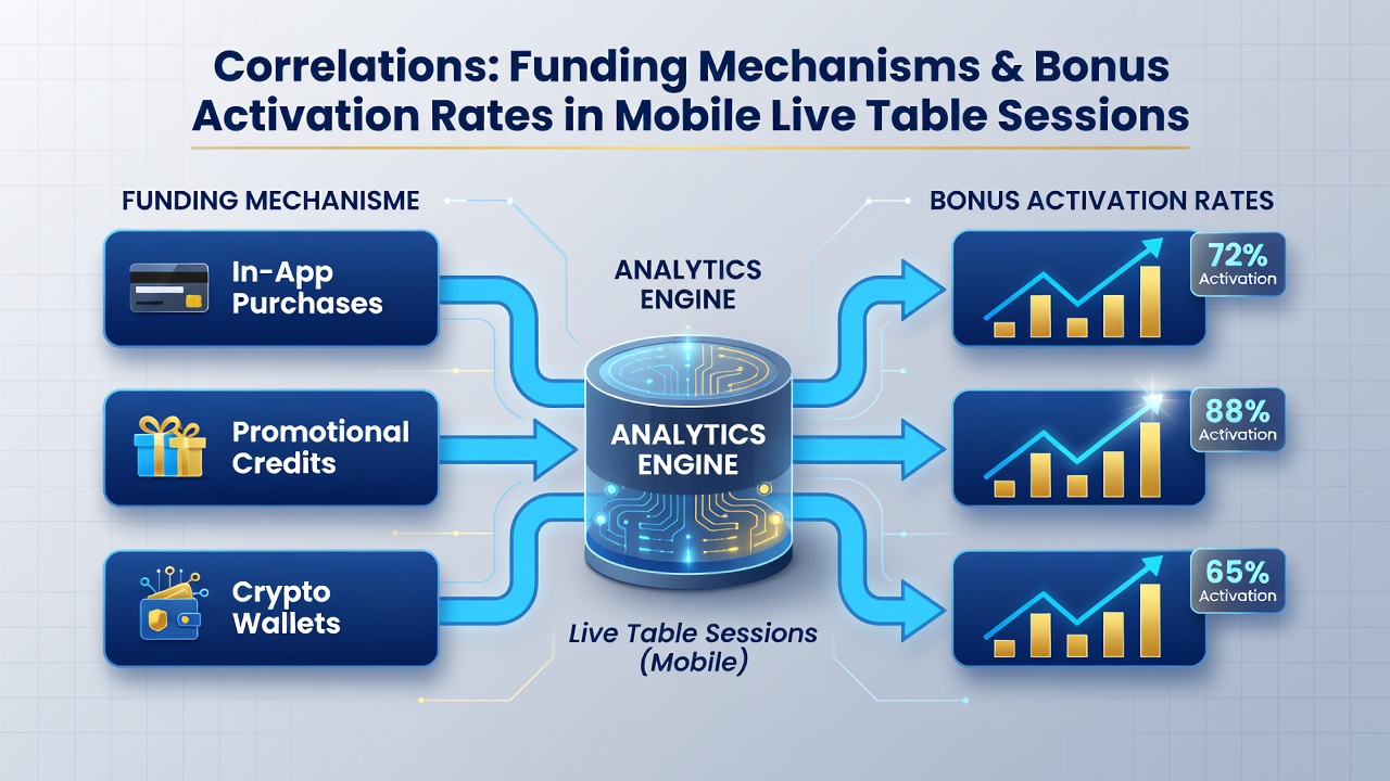 Visualisierung von Korrelationsmustern zwischen Einzahlungsarten und Bonus-Aktivierung in Live-Tisch-Apps
