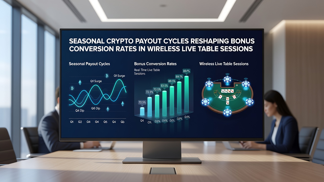 Visualisierung von Bonus-Umrechnungsraten in saisonalen Krypto-Zyklen für mobile Live-Tischspiele
